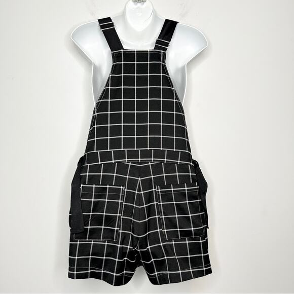 HOT TOPIC Shortalls Shorts Overalls Size Medium Emo Punk Skater Goth Grunge Alt - Picture 7 of 9